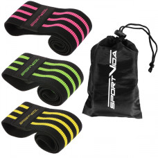 Резинка для фитнеса SportVida Hip Band 3 шт. SV-HK0365